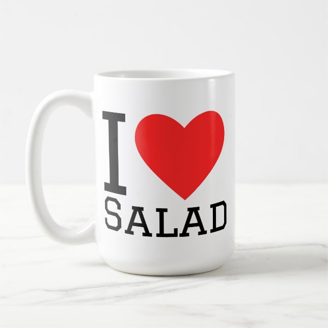 Jag älskar sallad kaffemugg (Vänster)