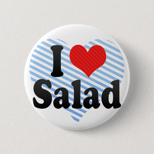 Jag älskar sallad knapp