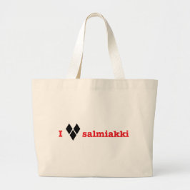 Jag älskar salmiakki jumbo tygkasse