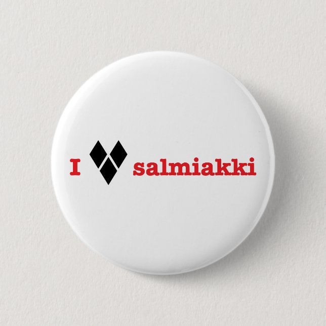 Jag älskar salmiakki knapp (Framsida)