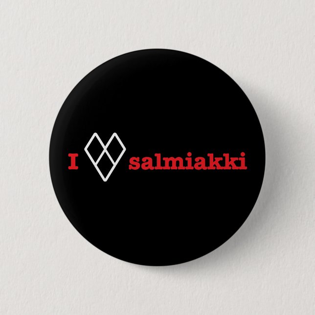 Jag älskar salmiakki knapp (Framsida)