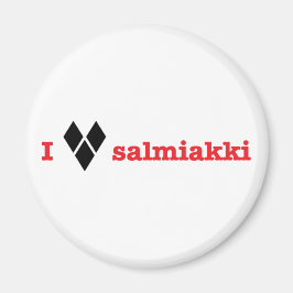 Jag älskar salmiakki magnet