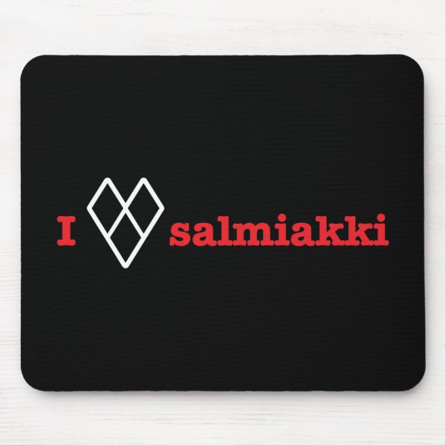 Jag älskar salmiakki musmatta (Framsidan)
