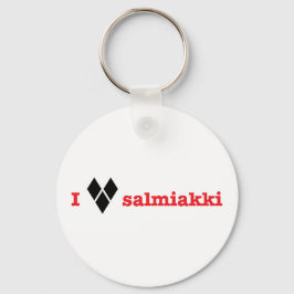 Jag älskar salmiakki nyckelring