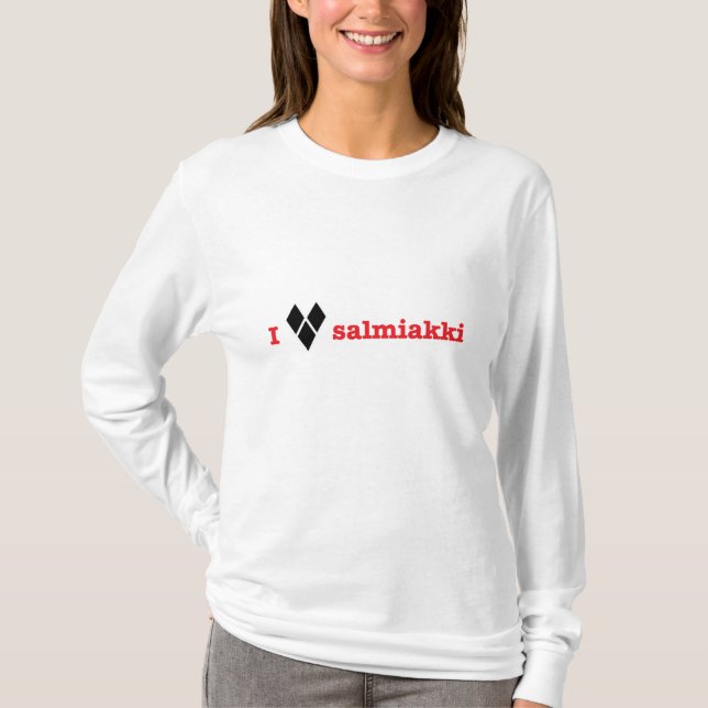 Jag älskar salmiakki t-shirt (Framsida)