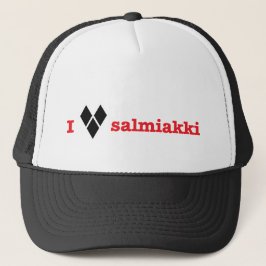 Jag älskar salmiakki truckerkeps