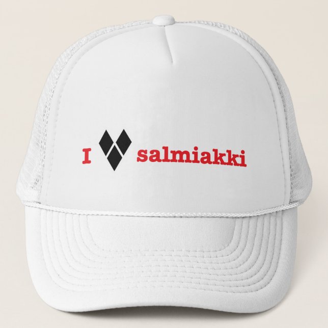 Jag älskar salmiakki truckerkeps (Framsida)