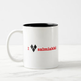 Jag älskar salmiakki Två-Tonad mugg