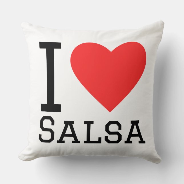 Jag älskar salsa kudde (Framsida)