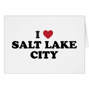 Jag älskar Salt Lake City Utah Hälsningskort