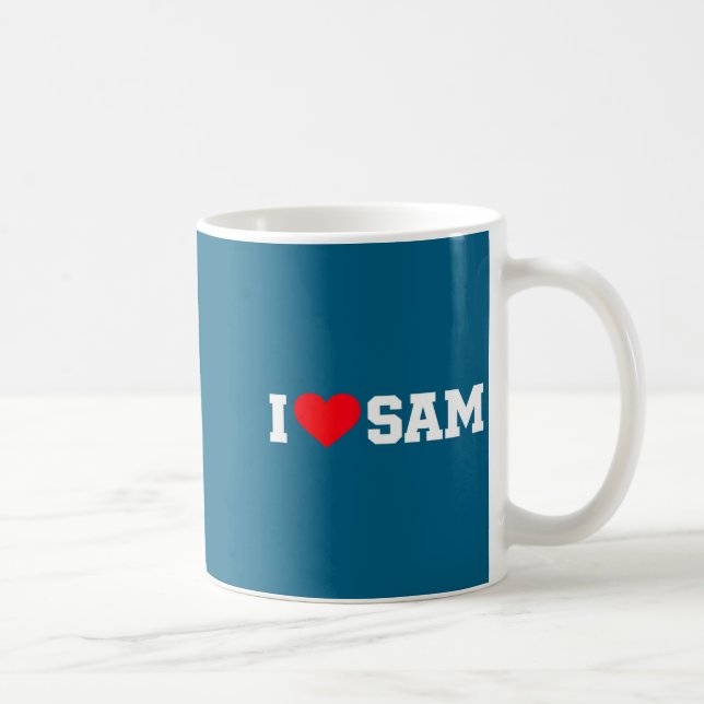 Jag älskar sam  kaffemugg (Höger)