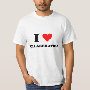 Jag älskar samarbete t shirt