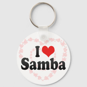 Jag älskar sambaen nyckelring