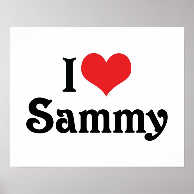 Jag älskar Sammy Poster (Framsidan)