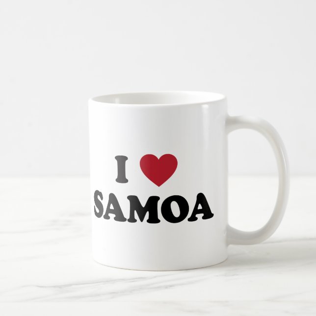 Jag älskar Samoa Kaffemugg (Höger)