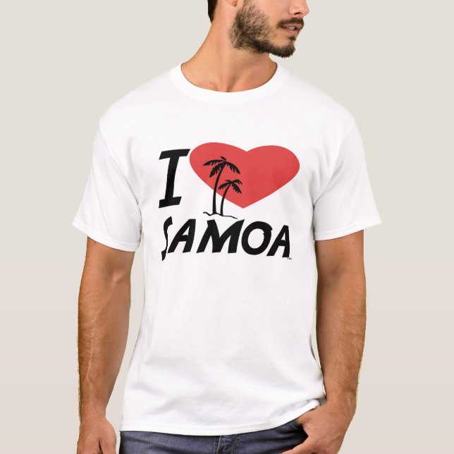 Jag älskar Samoa Tee Shirt (Framsida)