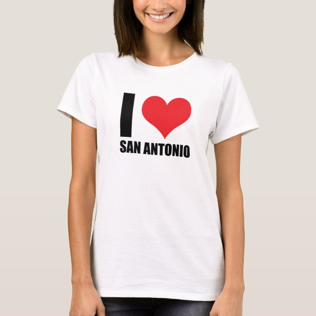Jag älskar San Antonio T Shirt (Framsida)
