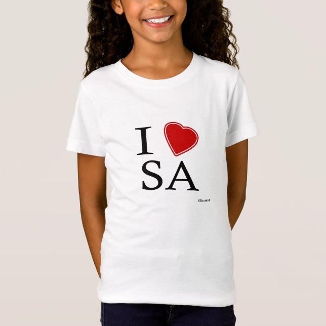 Jag älskar San Antonio Tee (Framsida)