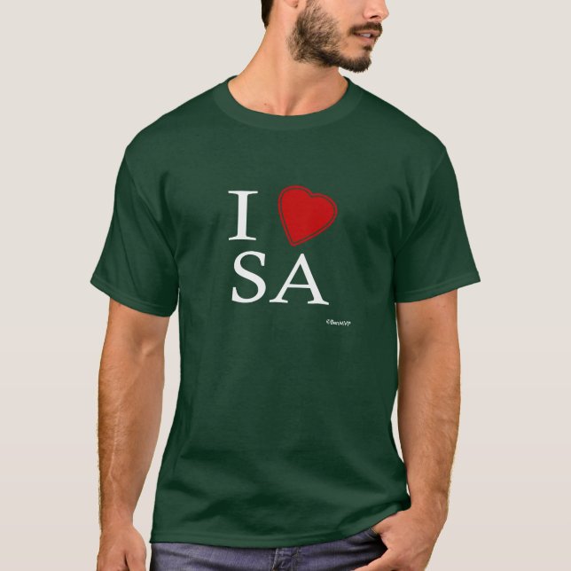 Jag älskar San Antonio Tee Shirt (Framsida)