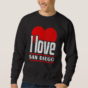 Jag älskar San Diego Bästa hemstaden Jag älskar Sa Lång Ärmad Tröja