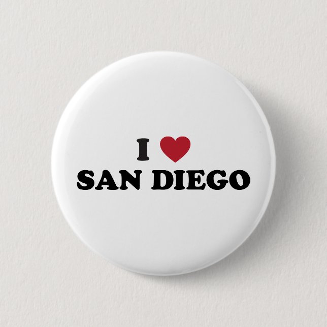 Jag älskar San Diego Kalifornien Knapp (Framsida)