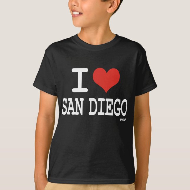 Jag älskar San Diego Tee Shirt (Framsida)