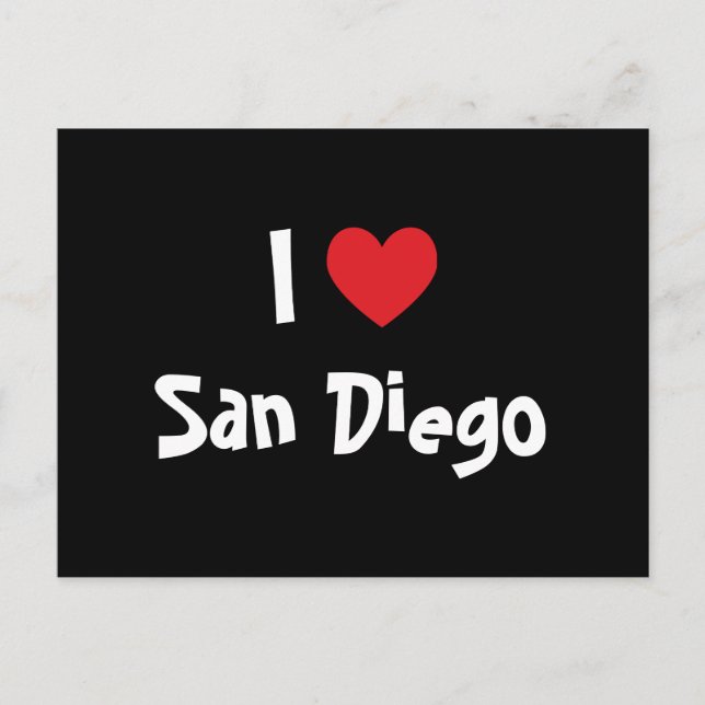Jag älskar San Diego Vykort (Framsida)