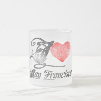 Jag älskar San Francisco Frostad Glasmugg
