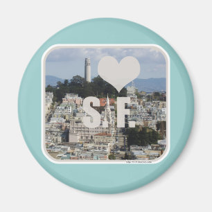 Jag älskar San Francisco Magnet