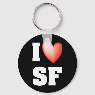 Jag älskar San Francisco Nyckelring