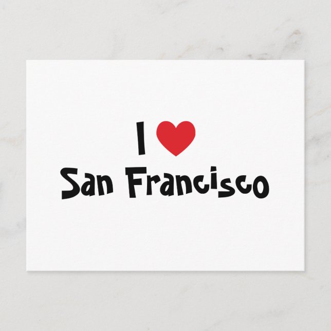 Jag älskar San Francisco Vykort (Framsida)