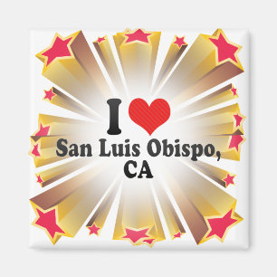 Jag älskar San Luis Obispo,+CA Magnet