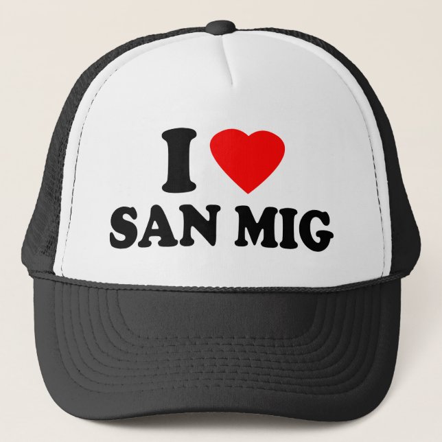 Jag älskar San Mig Truckerkeps (Framsida)