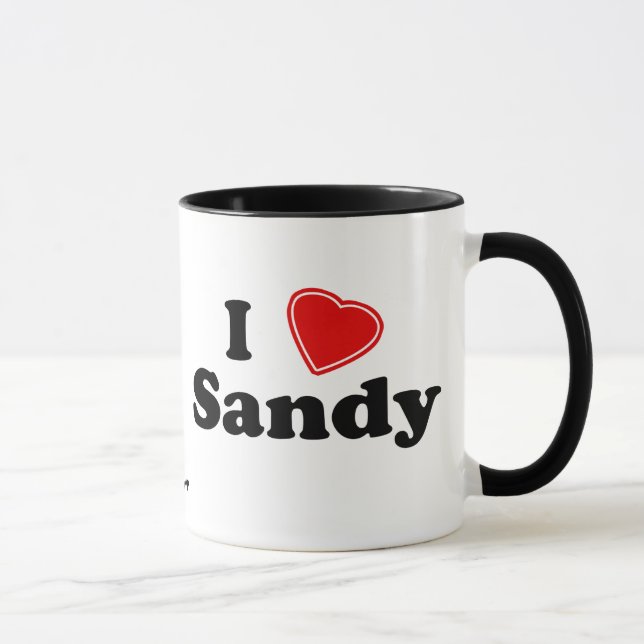 Jag älskar sandigt mugg (Höger)