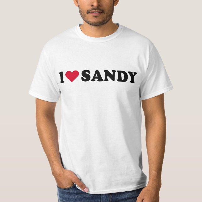 JAG ÄLSKAR SANDIGT TRÖJA (Framsida)