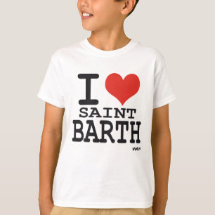 Jag älskar Sanktt Barth - St Barthelemy T-shirt