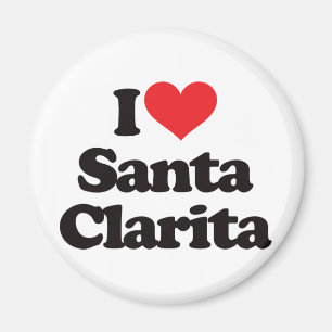 Jag älskar Santa Clarita Magnet