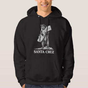 Jag älskar Santa Cruz Kalifornien Björn Kramar Ka Hoodie
