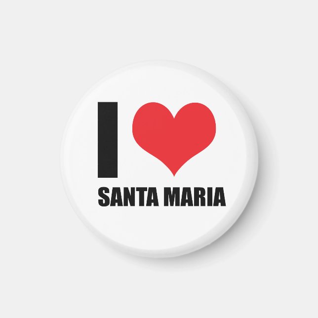 Jag älskar Santa Maria Magnet (Framsidan)