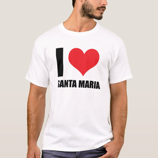 Jag älskar Santa Maria T Shirt (Framsida)