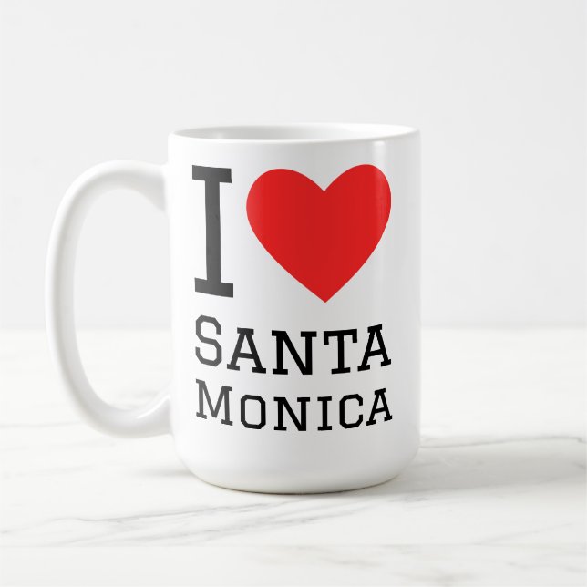 Jag älskar Santa monica Kaffemugg (Vänster)
