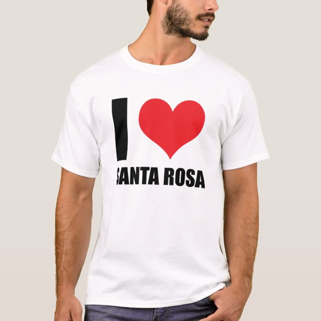Jag älskar Santa Rosa T Shirt (Framsida)