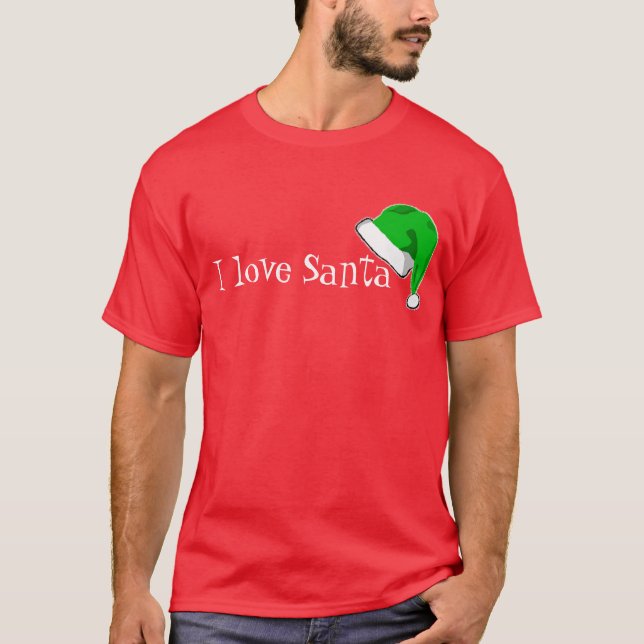 Jag älskar Santa Tee Shirt (Framsida)