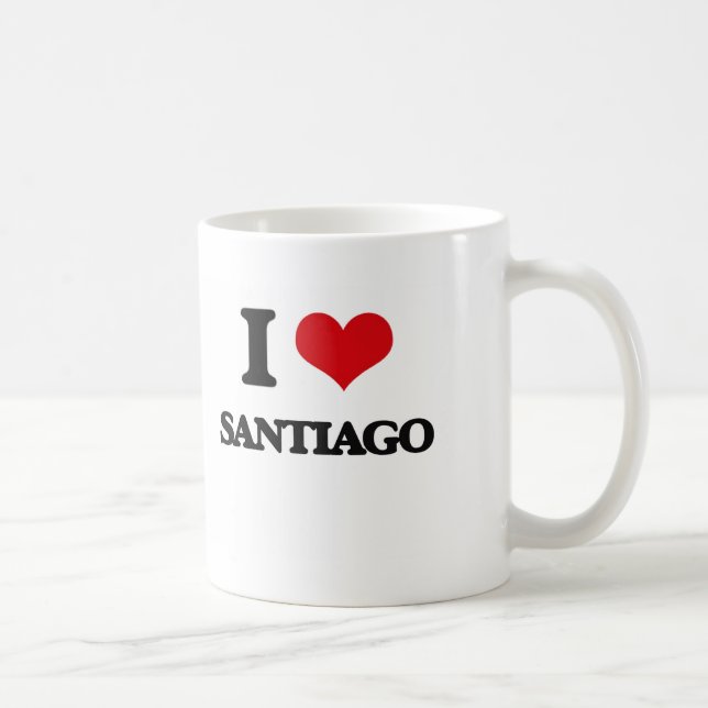 Jag älskar Santiago Kaffemugg (Höger)