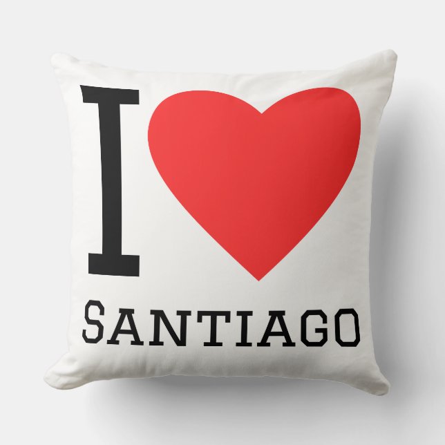 Jag älskar santiago  kudde (Framsida)