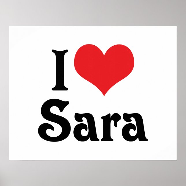 Jag älskar Sara Poster (Framsidan)