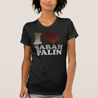 Jag älskar Sarah Palin den mörka t skjortan T-shirt
