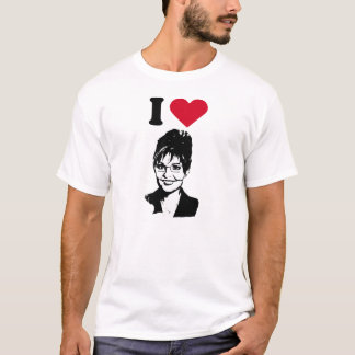 Jag älskar Sarah Palin T-shirt