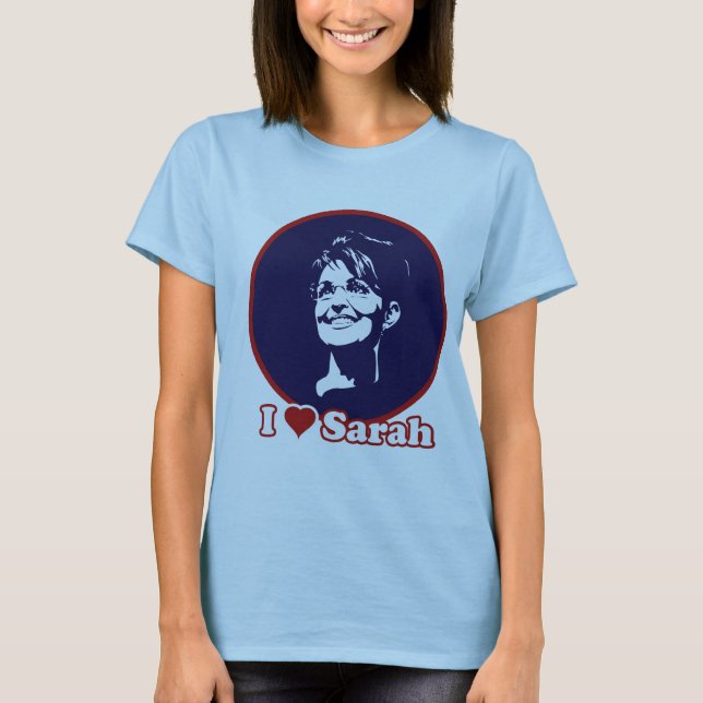Jag älskar Sarah Tee Shirt (Framsida)