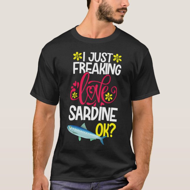 Jag Älskar Sardiner Ok T Shirt (Framsida)
